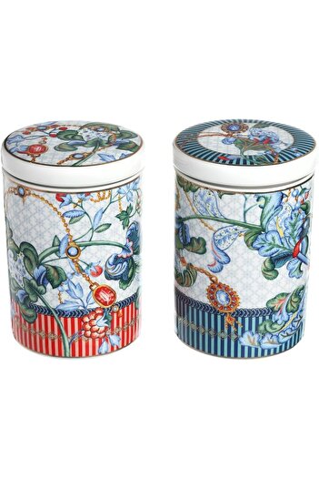 STOREMAX Sellbuyst Art Chantelle Bone 2-Piece Jar Set 13 cm Trendy 266450