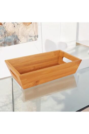 STOREMAX Sellbuyst Deconox Bamboo Bread Basket 23X13X7Cm, Bamboo Bread Holder, Bamboo Bread Serving Tray Trendy 266450