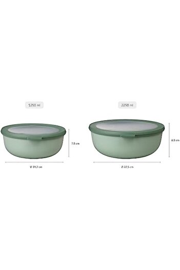 STOREMAX Snshop - Multi Bowl Cirqula Round - Storage Container with Lid - Refrigerator, Microwave Oven and Storage