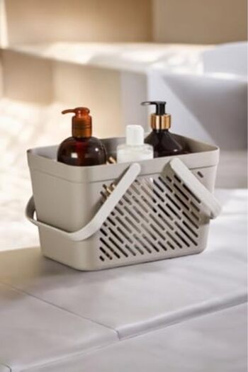 STOREMAX Sellbuyst Life Multi-Purpose Bathroom, Kitchen, Drawer Organizer Gray Handle Basket m