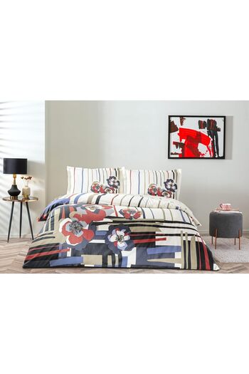STOREMAX Polysight Vanessa Double Duvet Cover Set Red Trendzap 467437