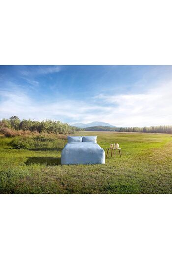 STOREMAX Sellbuyst Lillian Organic Satin Double Duvet Cover Set Blue Trendy 266450