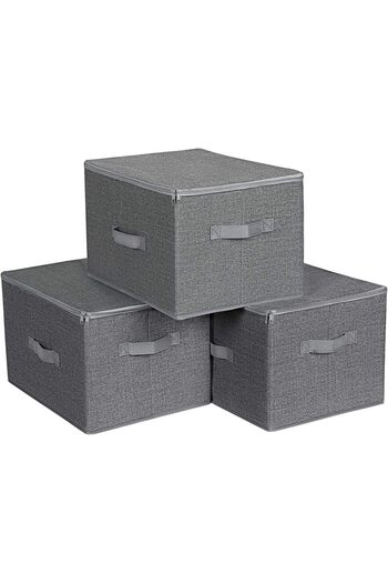 STOREMAX Sellbuyst Storage Boxes with Lids, Set of 3 Ryzb03G Trendy 266450