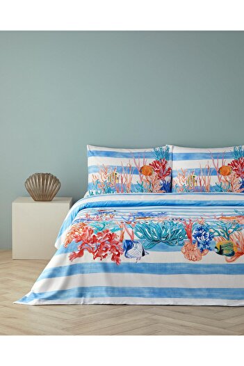 STOREMAX Sellbuyst Home Deep King Size Duvet Cover Set Blue Trendy 266450