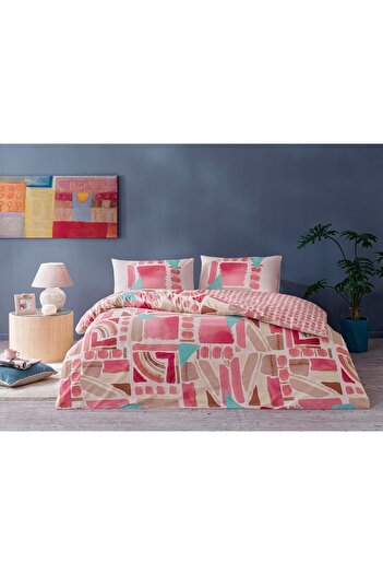 STOREMAX Sellbuyst Holden Ranforce Double Duvet Cover Set Pink Trendy 266450