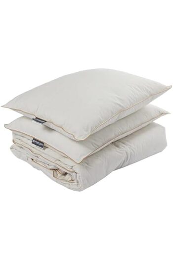 STOREMAX Sellbuyst Lisa Kaz Feather Quilt Pillow Set - Double Size - White Trendy 266450