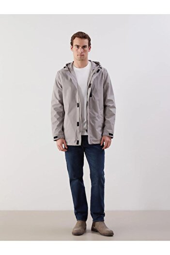 LC Waikiki Ανδρικό παλτό με κουκούλα LCWAIKIKI Standard Fit (W5)