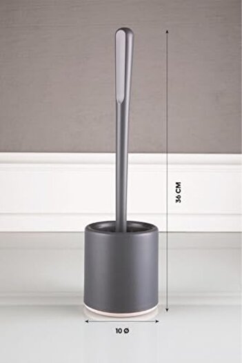STOREMAX Polysight Haus Silicone Wc Toilet Brush Toilet Bowl Brush Oval Gray Trendzap 467437