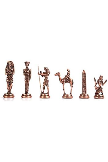 STOREMAX Snshop Large Size Metal Egyptian Chess Piece, Antique 467437