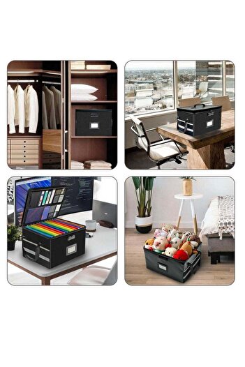 COOYA Fireproof Document Box,With Lock,Large Capacity,efficiently Waterproof,Safe,Humanized Design