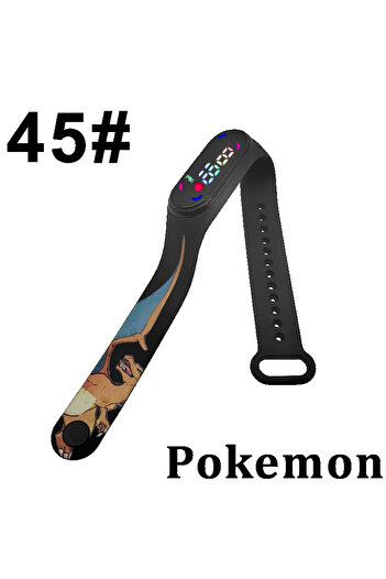 Choice11 45 Pokémon Pikachu Gengar Cute Digital Watch Toy Kawaii Anime Figure Couple Watch Electronic LED Stu