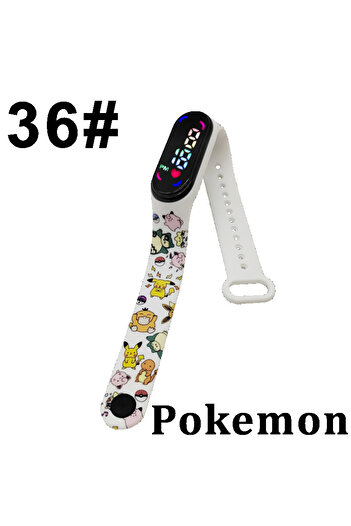 Choice14 36 Pokémon Pikachu Gengar Cute Digital Watch Toy Kawaii Anime Figure Couple Watch Electronic LED Stu