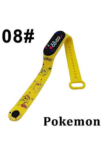 Choice15 08 Pokémon Pikachu Gengar Cute Digital Watch Toy Kawaii Anime Figure Couple Watch Electronic LED Stu