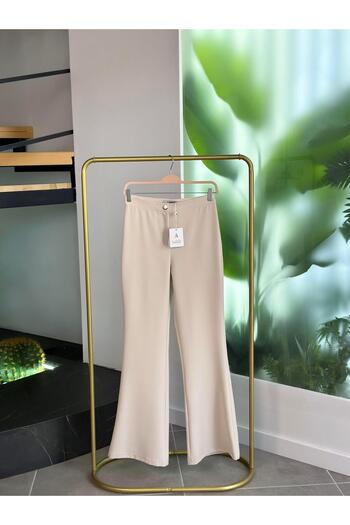 Armine Trend Spanish Leg Trousers 25Kt204 Beige