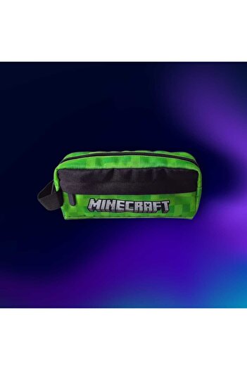 MINECRAFT Minecraft Pencil Case, 2 Compartments, Official License, 23 x 7 x 10 cm, Green