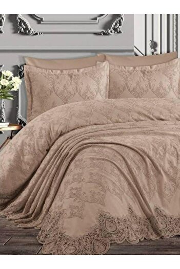 ROYAM Prestige Nilüfer Double Bedspread Bed Cover Set 6 Pieces