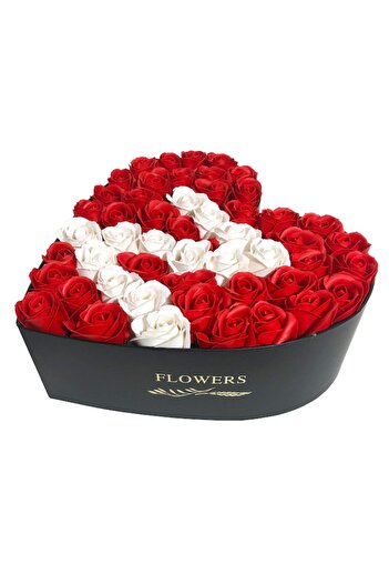 Colorissima Letter Z from Roses - Heart-shaped Box, 29cm,