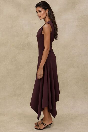 Hiccup Window Detailed Midi Dress