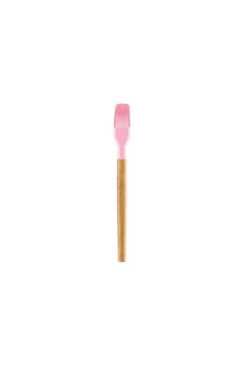 dalip Silicone Brush for Cakes and Pastries with Bamboo Handle - Pink
