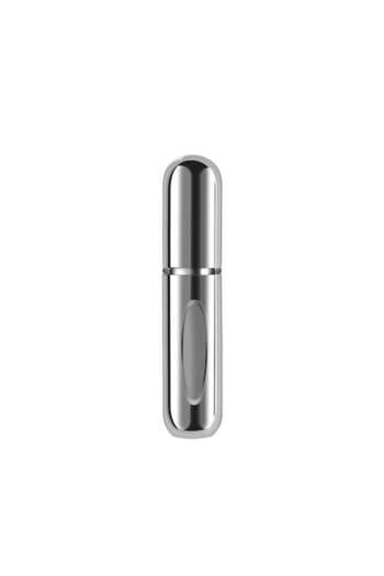 General Store Sticlă de parfum reîncărcabilă cu atomizor, portabilă, argintie, aluminiu, 5 ml, SA&SO General Store®