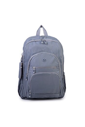 Nas Bag Unisex Lightweight Oversized School Bag and Sports Bag Multi-Compartment Gray