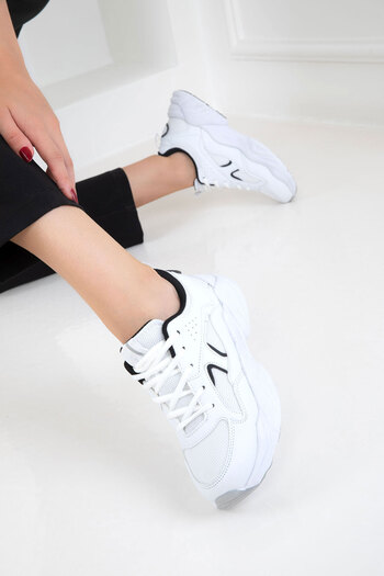 SOHO White-Black Women's Sneaker 20822