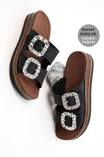 SOHO Black Women's Slippers 20704