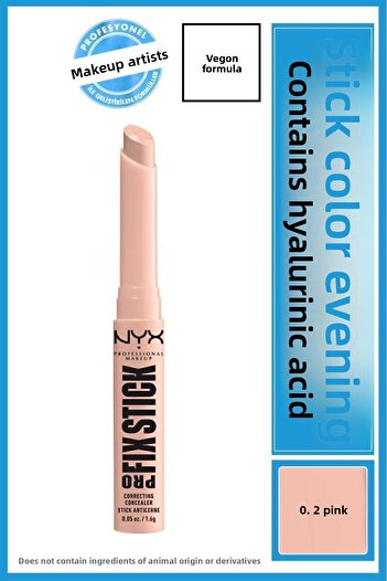 NYX Professional Makeup Pro Fix Stick - 0.2 Pink Color Leveler