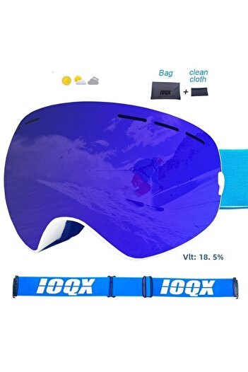Schulzz Unisex UV400 Anti Fog Ski Snowboard Goggles Gray