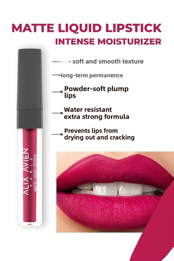 Alix Avien ALIX AVIEN MATTE LIQUID LIPSTICK 514 BRIGHT FUCHSIA