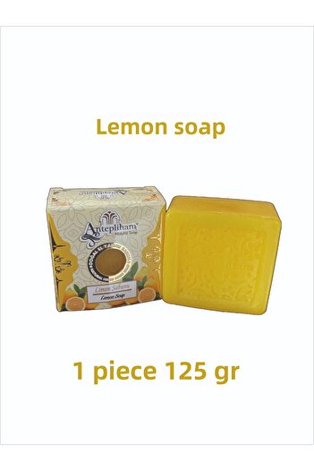 ANTEPLİHANI Lemon Soap, Lemon, Mis Scented, Natural Handmade Natural Soap, Soap (1 Piece 125 Gr)