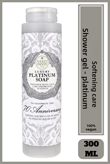 Nesti Dante Luxury Platinum Liquid Soap 500ml L Antioxidant and Softening L Jasmine, Camelia Bella Di