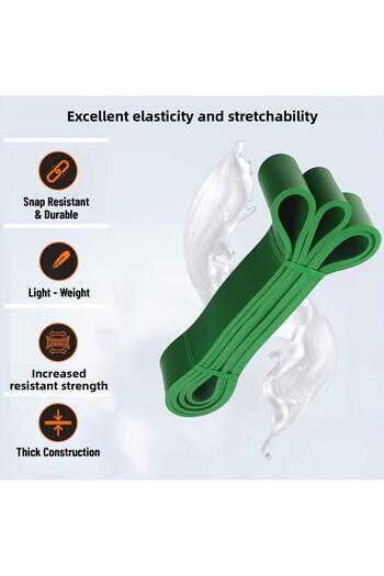 anythingbasic Ab. Latex X - Light Resistance Band | Green |Latex Rubber | For Yoga, Workout