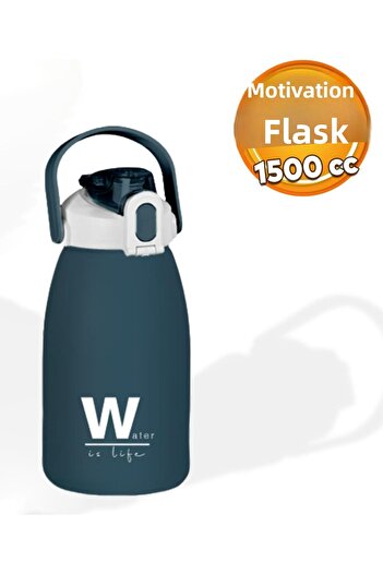 ROYALGROSS Bpa Free 1500 ml Blue Water Bottle – Suitable for Sports Daily Use with Carrying Strap, Locking Lid
