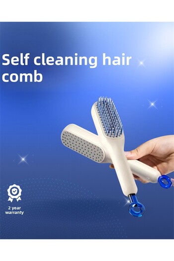 ZERO LAND Hn-Shop Self-Cleaning Comb - Suitable for All Hair Types
