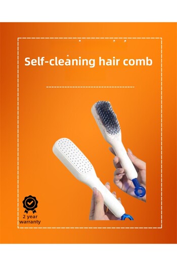 ZERO LAND Hn-Shop Scalp Massage Hair Comb – Self-Cleaning, Anti-Static