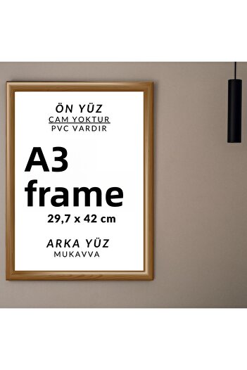 CreaWitch A3 Brown Puzzle Frame - 30X42 cm with Document Certificate Photo Picture, Pvc