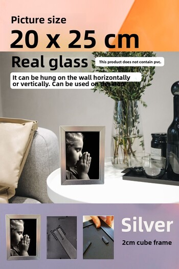 CreaWitch 20mm Assorted Glass Photo Picture Frame - Standing and Wall Hanging Horizontal-Vertical
