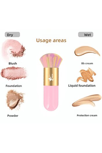 Demstar Professional Kabuki Foundation and Blush Makeup Brush - Luxury Rs