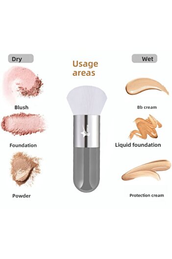 Demstar Professional Makopia - Luxury Kabuki Foundation and Blush Makeup Brush Ws