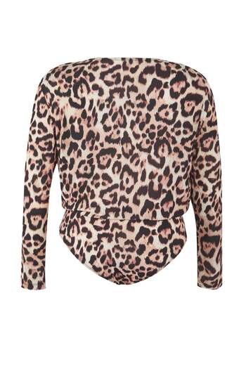 Trendyol Curve Multicolored Padded Double Breasted Closure Snap Fastener Knitted Body Tbbaw23Cs00014