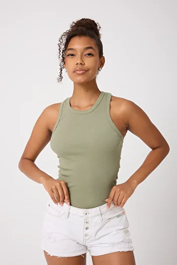 MrrMajestic Halter Collar Rambo Camisole Women's T-Shirt - Single Package -