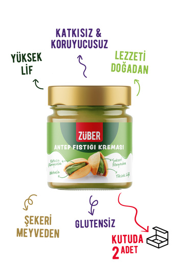 Züber Antep Fıstığı Kreması 200 gr x 2 Adet