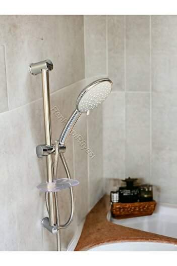 RENKYAPI Boy Ayarlı Fonksiyonlu Hortumlu Duş Telefonu Başlığı Duşluk Banyo Duşakabin Spiralli