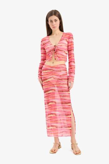 DeFacto Gradient Tulle Maxi Beach Skirt-Fall in Love C3179Ax24Hs