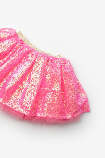 Le Mabelle Fuchsia Sequined Girl's Skirt - Gracie