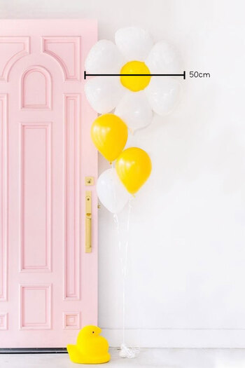 Le Mabelle White Daisy Balloon Set