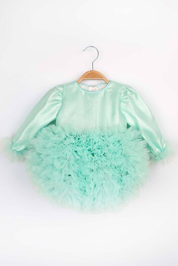 Le Mabelle Mint Long Sleeve Tutu Baby Girl Princess Dress - Asel