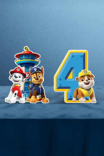 Hey Parti Paw Patrol Themed 2-Piece Table Decoration (3 Years Old - 4 Years Old Paw Patrol Themed Birthday Decoration)