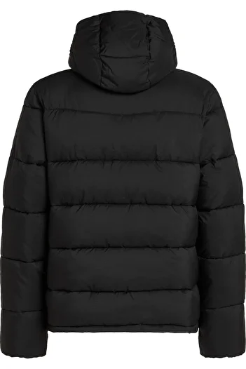 Calvin Klein Pánská mikina značky Calvin Klein s logem, kapucí a kapsami na zip na bocích Stylový vzhled Černá1 M